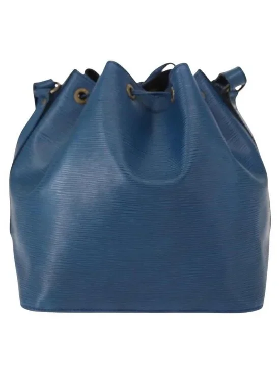 Authentic LOUIS VUITTON Epi Petit Noe Shoulder Bag Blue M44105 LV - Picture 9 of 16